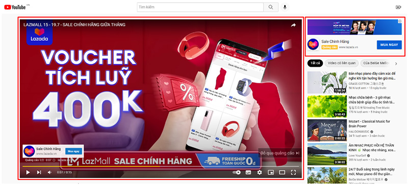 Quảng cáo Banner trên Youtube