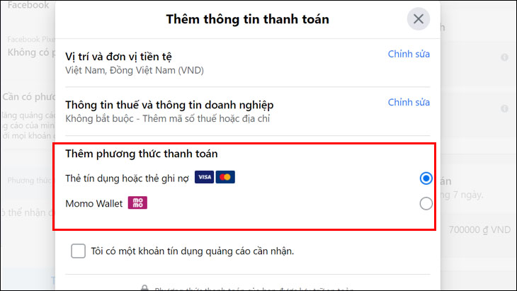 Tạo tài khoản Quảng cáo Facebook