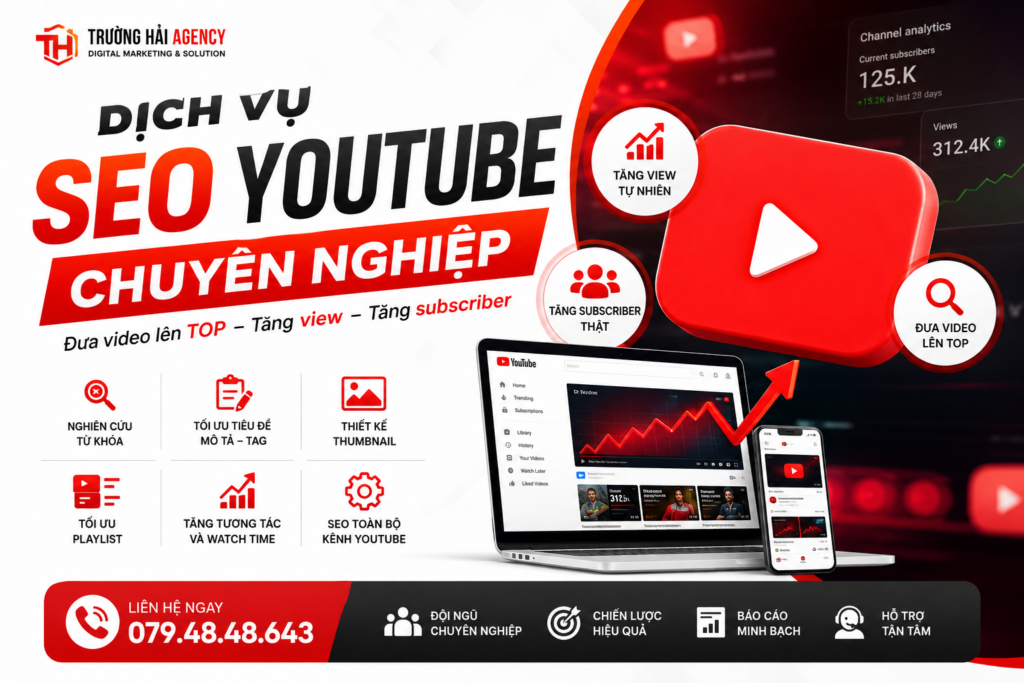 Dịch vụ SEO YouTube chuyên nghiệp
