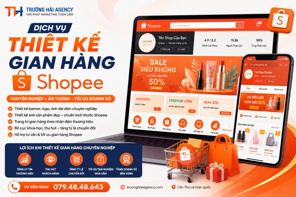 Dịch vụ thiết kế gian hàng Shopee